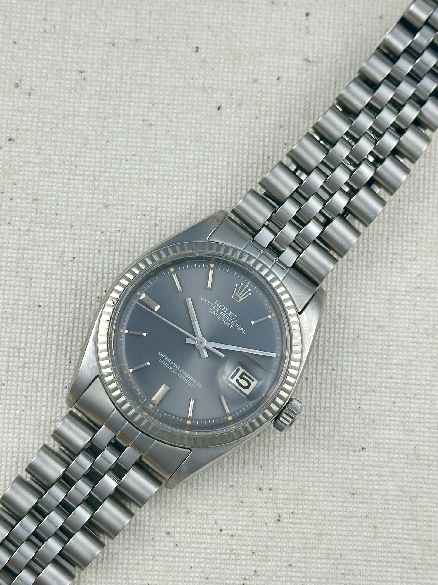 Rolex Datejust Grey Slate Sigma Dial Vintage