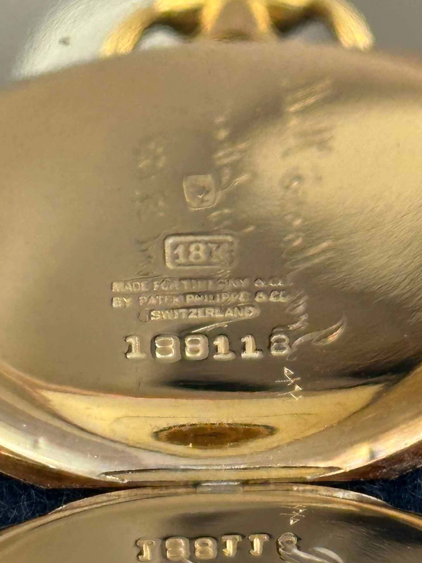 Patek Phillippe for Tiffany 18k Gold Pocket Watch Vintage