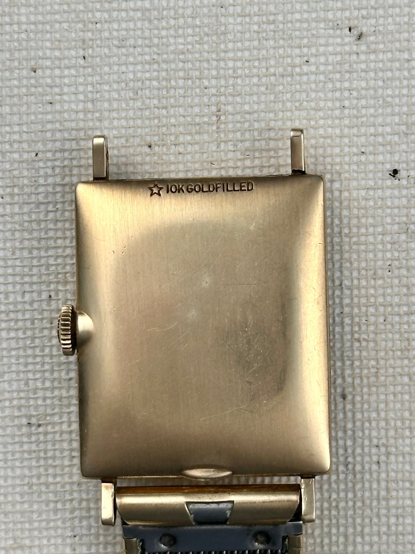 Longines Black and Gold Tank Vintage