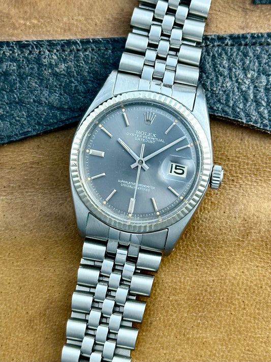 Rolex Datejust Grey Slate Sigma Dial Vintage