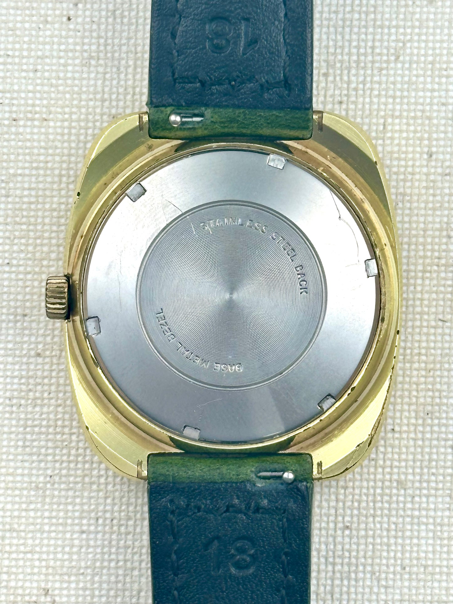 Wittnauer Day Date Green Dial Vintage