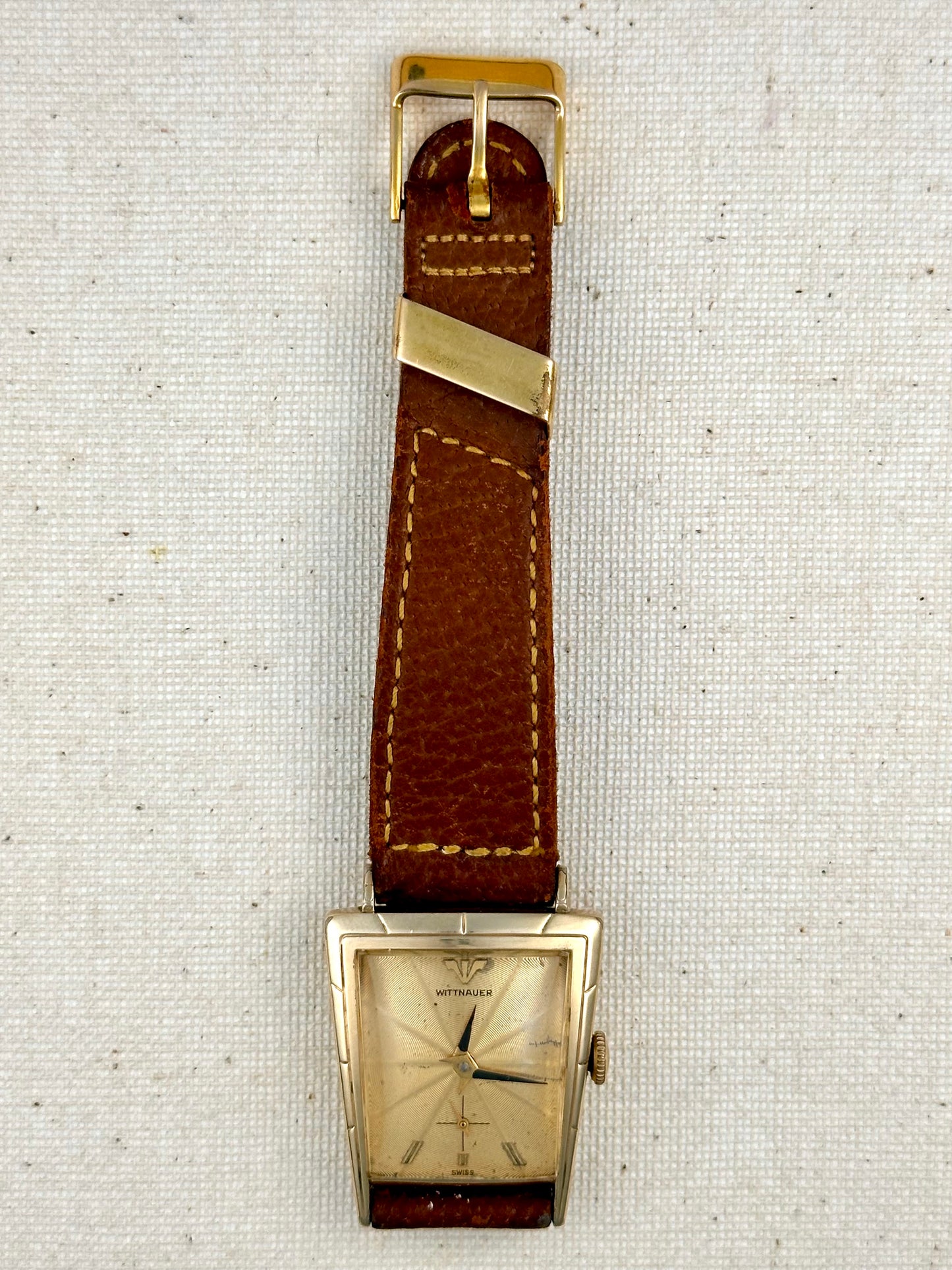 Wittnauer (Longines) Trapezoidal Scissor Hands w/ box Vintage