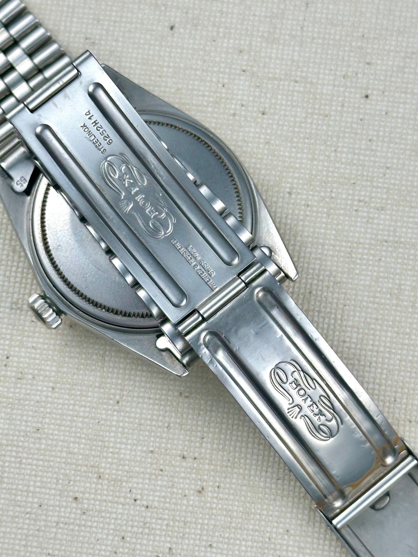 Rolex Datejust Silver Linen Dial c.1964 Vintage