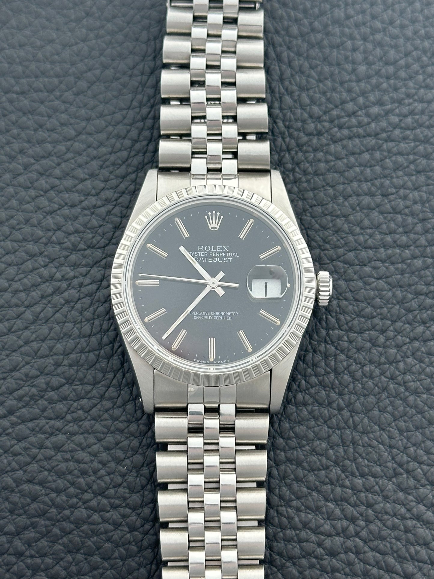 Rolex Datejust Black Dial Vintage