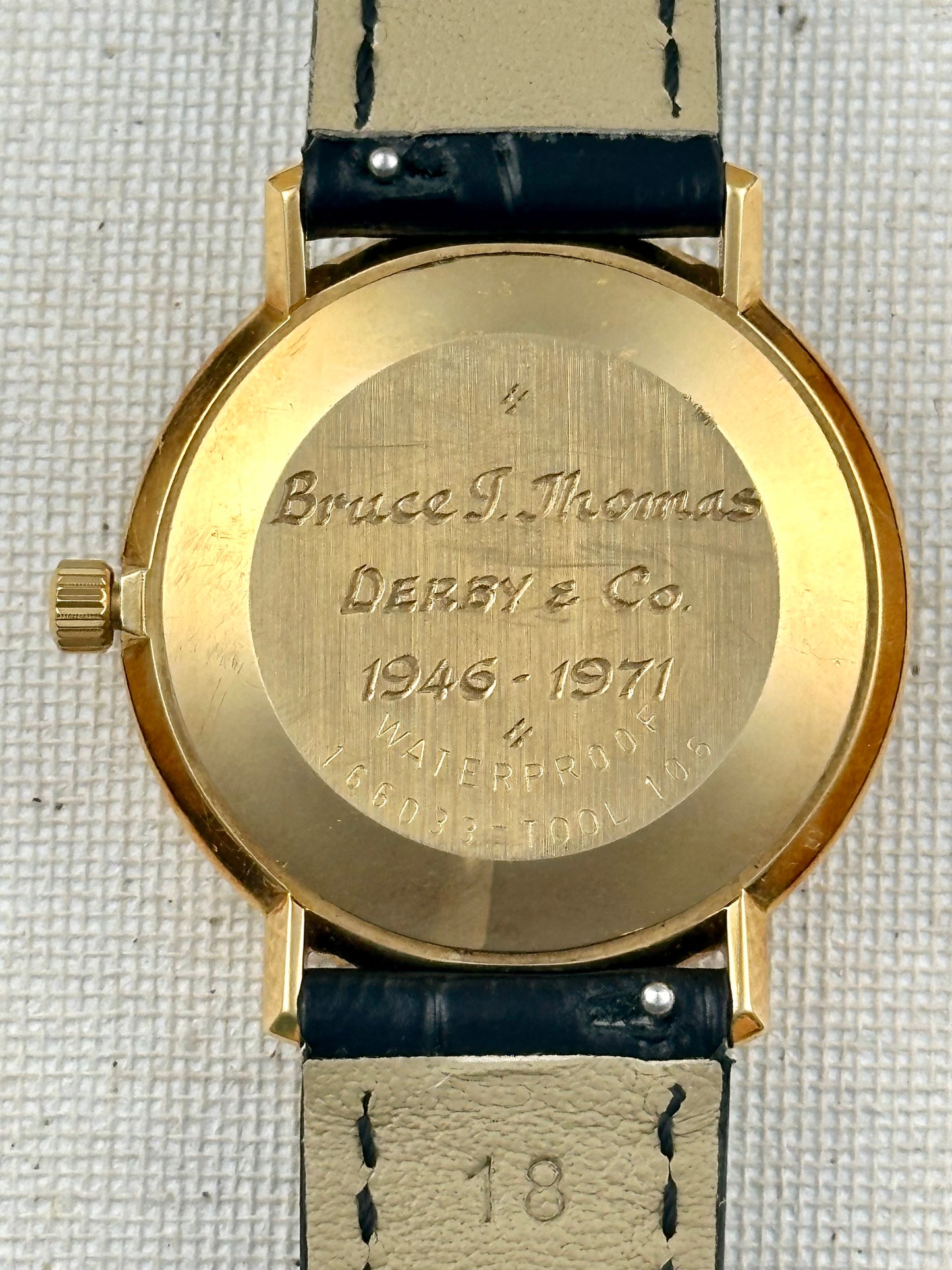 Omega De Ville 18k "Wenger Case" Vintage
