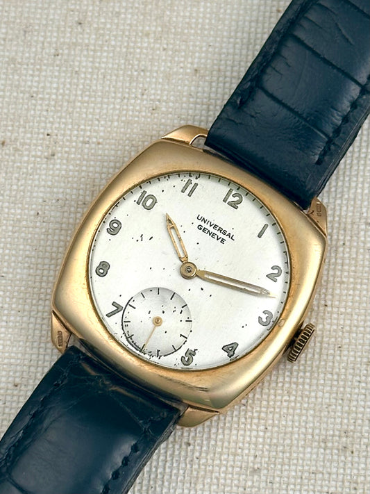 Universal Geneve 9k Cushion Case 1940s Vintage