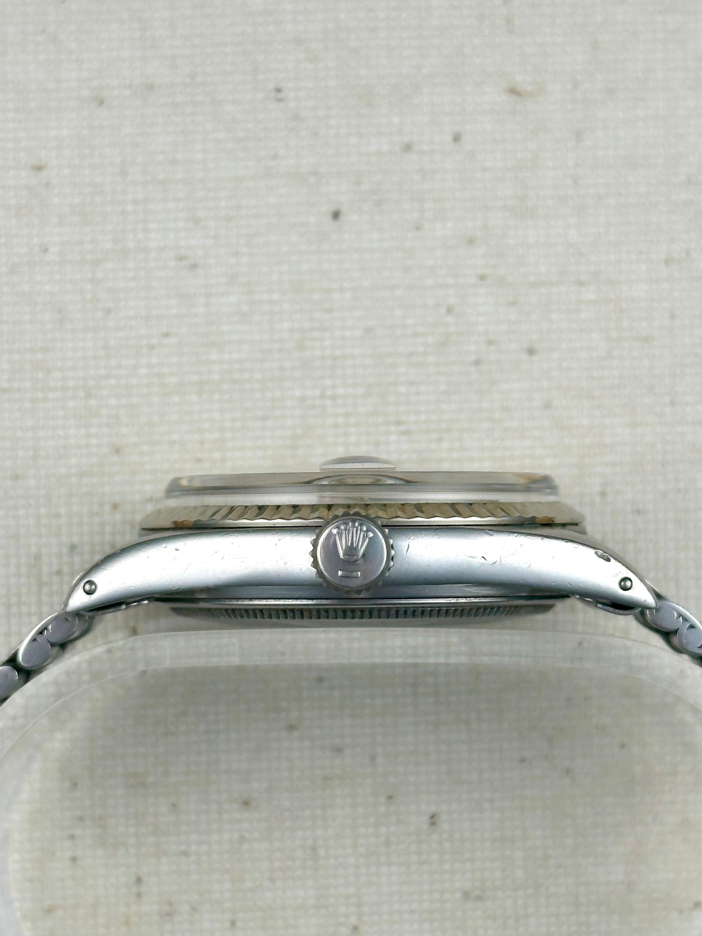 Rolex Datejust Silver Linen Dial c.1964 Vintage
