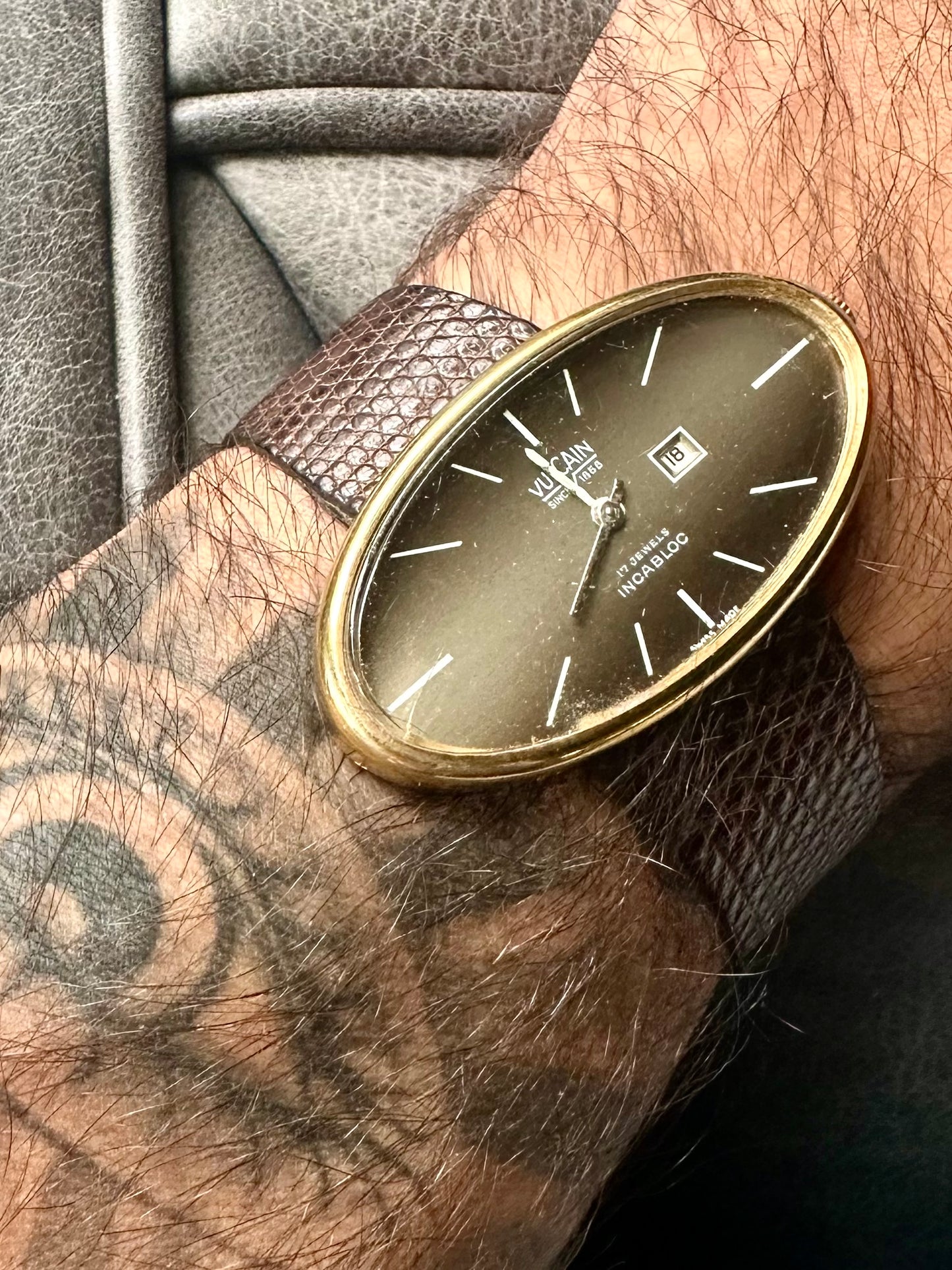 Vulcain Sideways Oval Vintage
