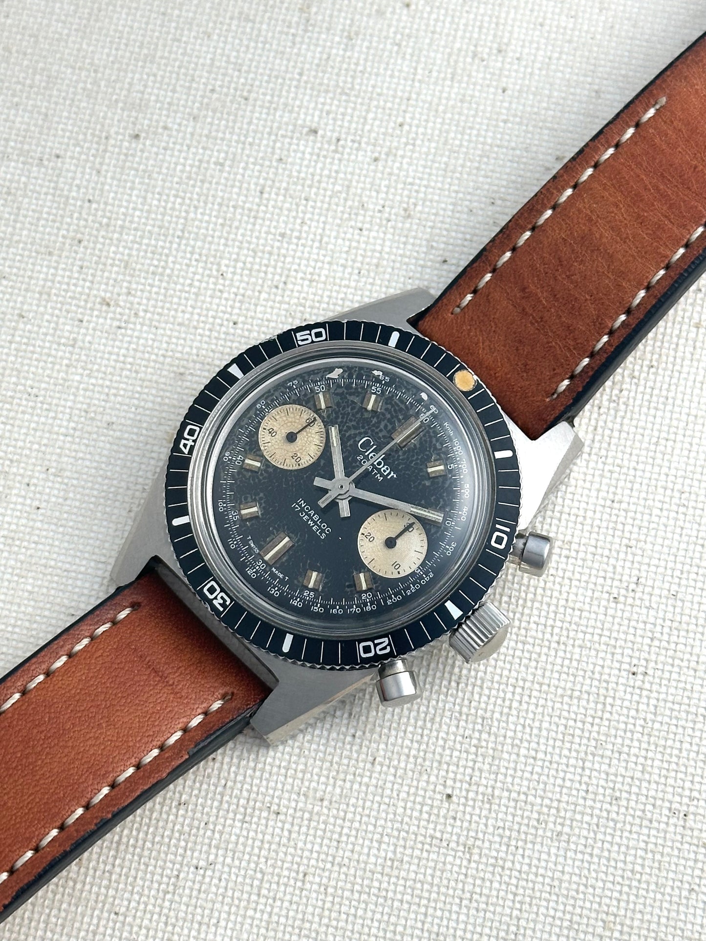 Clebar Chrono Diver Vintage Spider Dial
