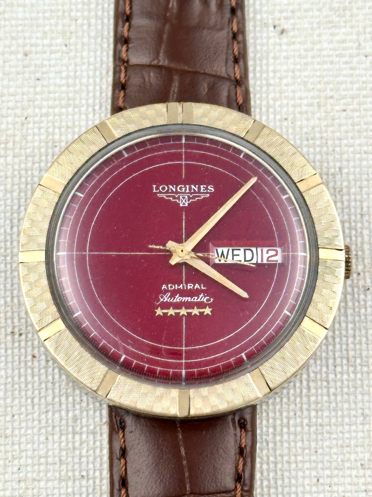 Longines Admiral Five Star Red Vintage
