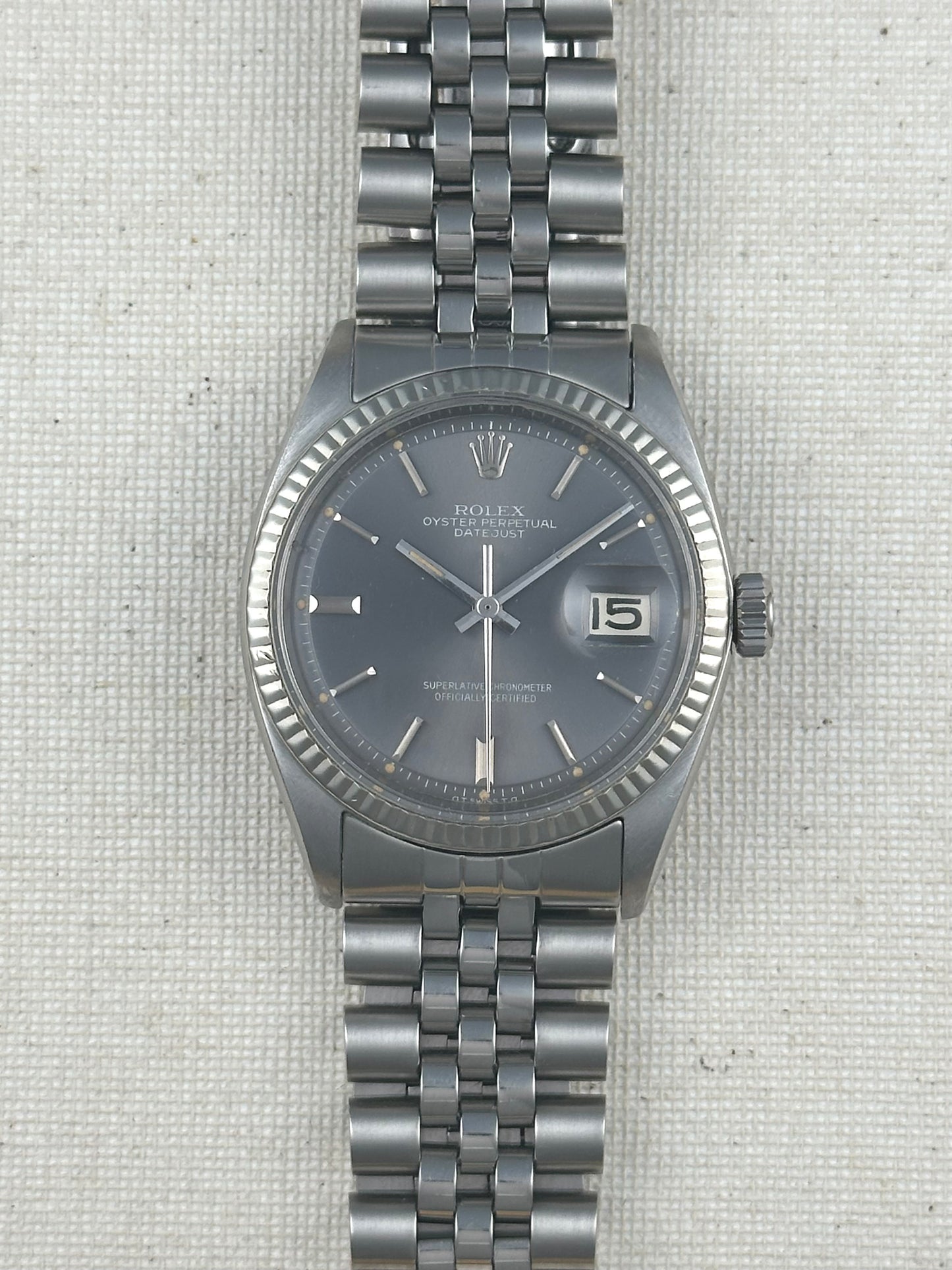 Rolex Datejust Grey Slate Sigma Dial Vintage