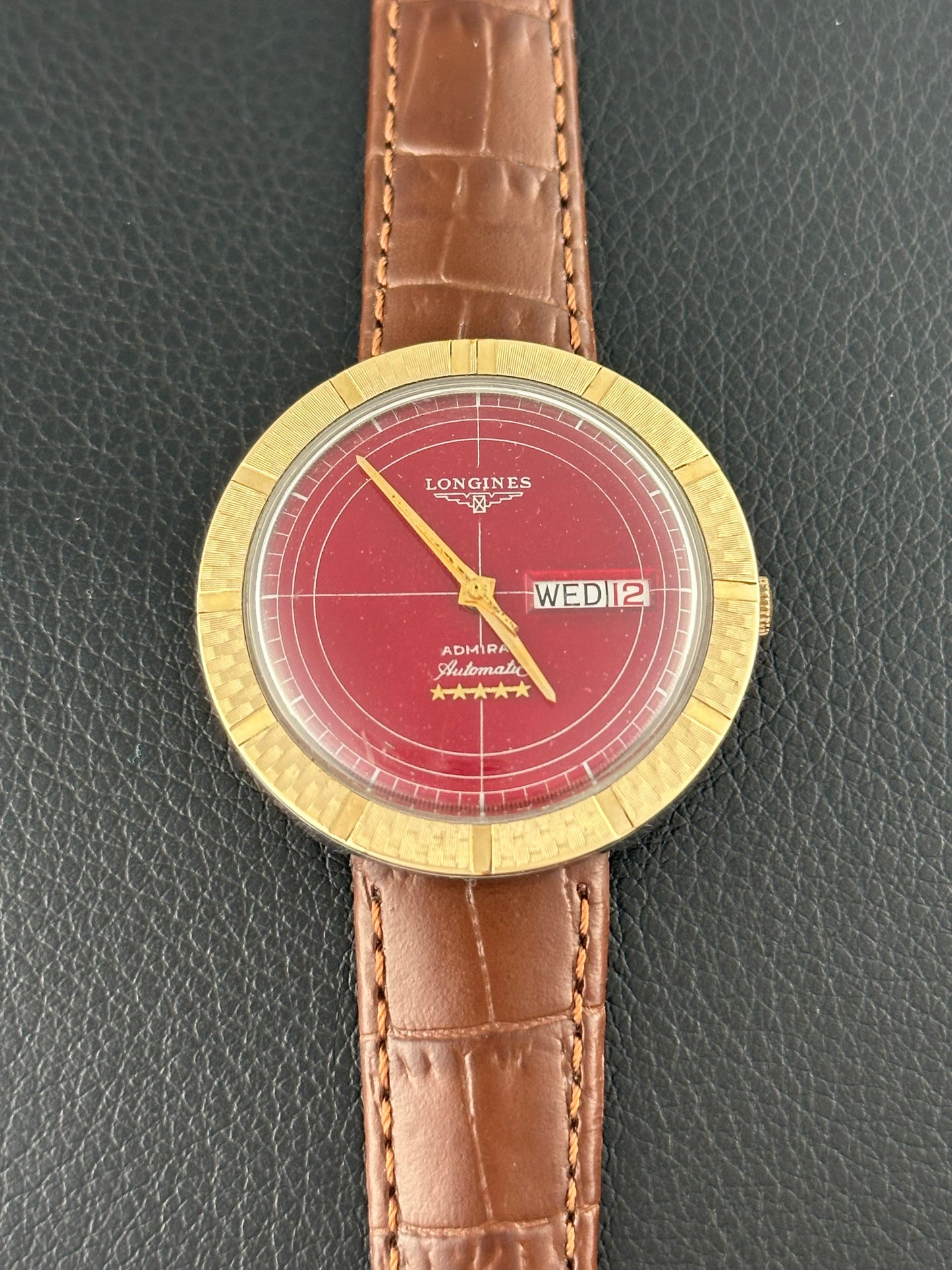 Longines Admiral Five Star Red Vintage