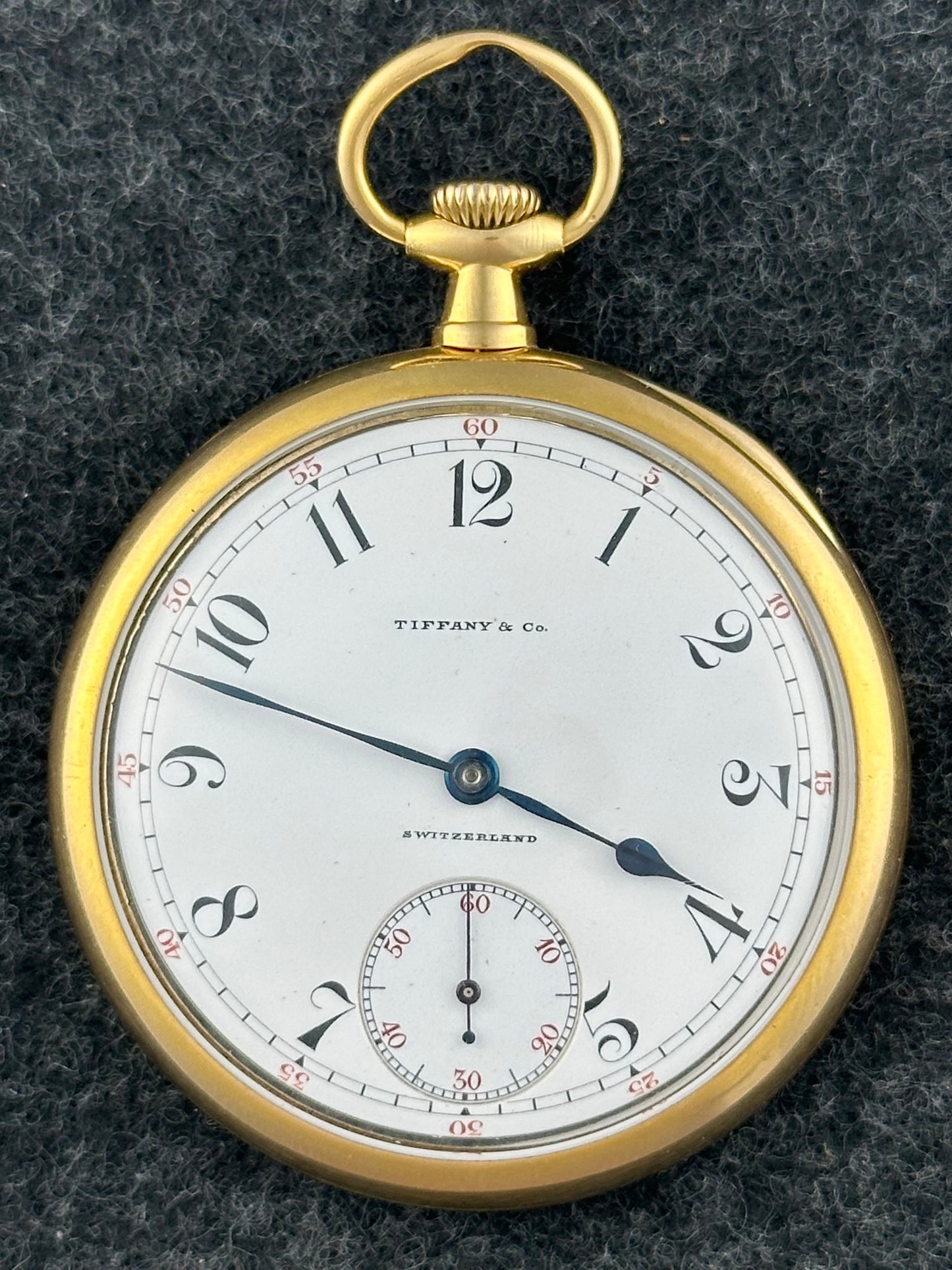 Patek Phillippe for Tiffany 18k Gold Pocket Watch Vintage