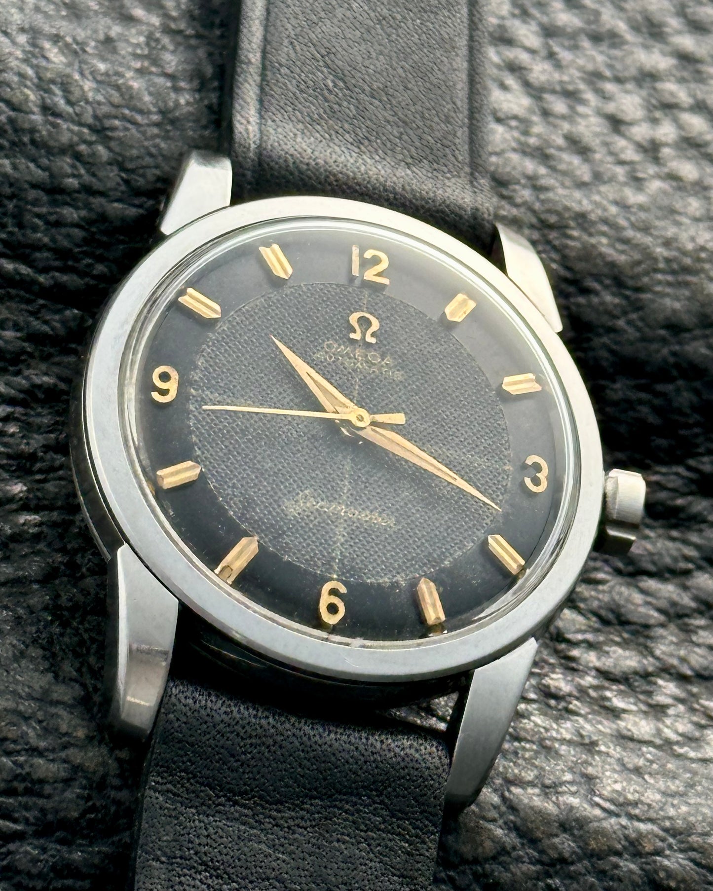 Omega Seamaster Black Sector Waffle Dial 2846 / 2848 Vintage