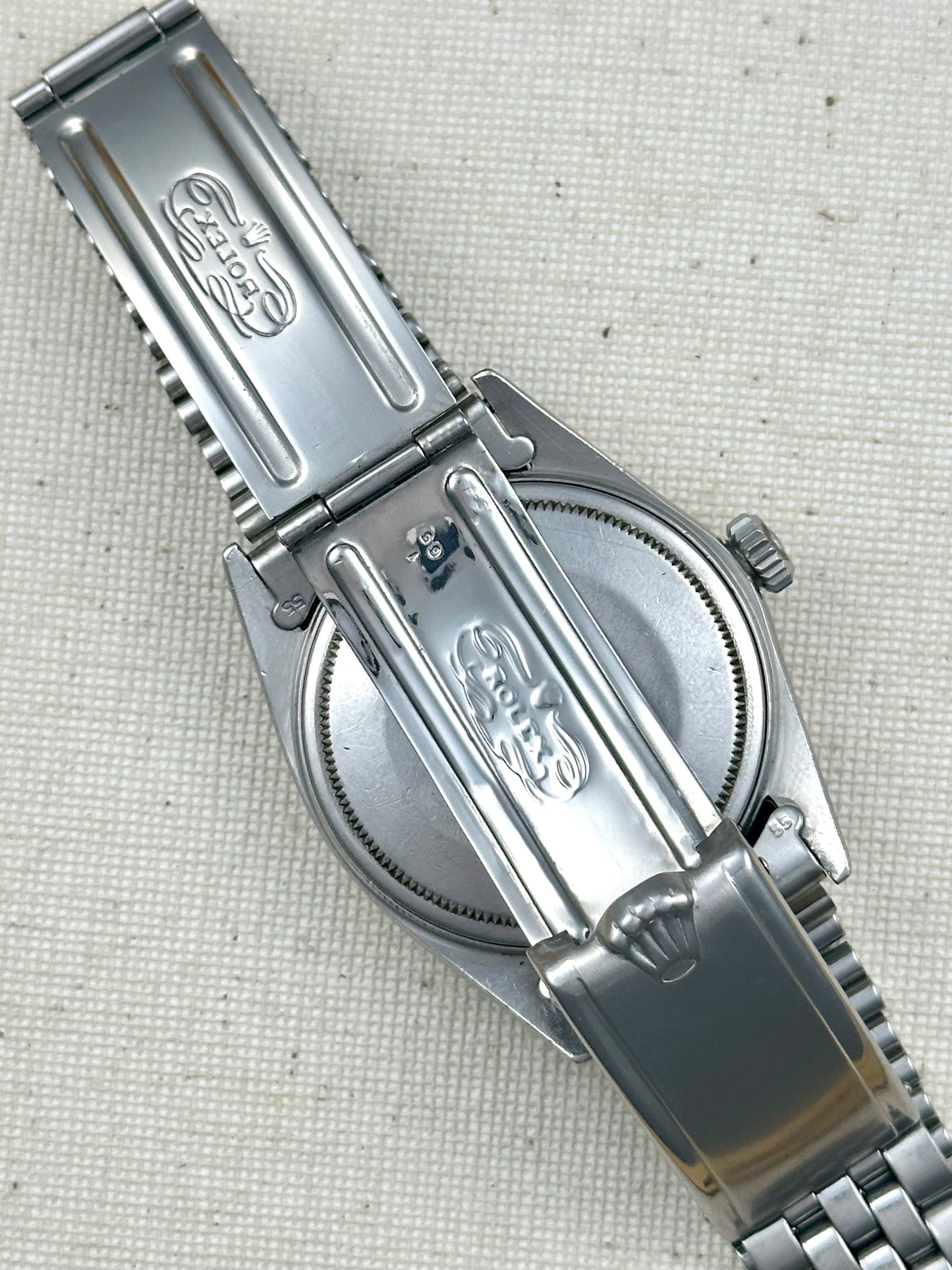 Rolex Datejust Silver Linen Dial c.1964 Vintage