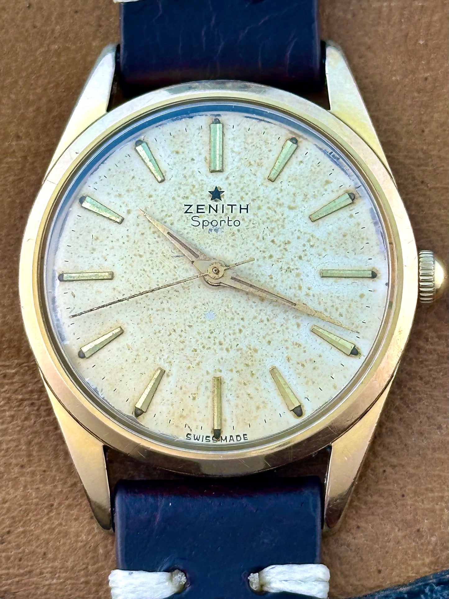 Zenith Sporto Patina Dial Vintage