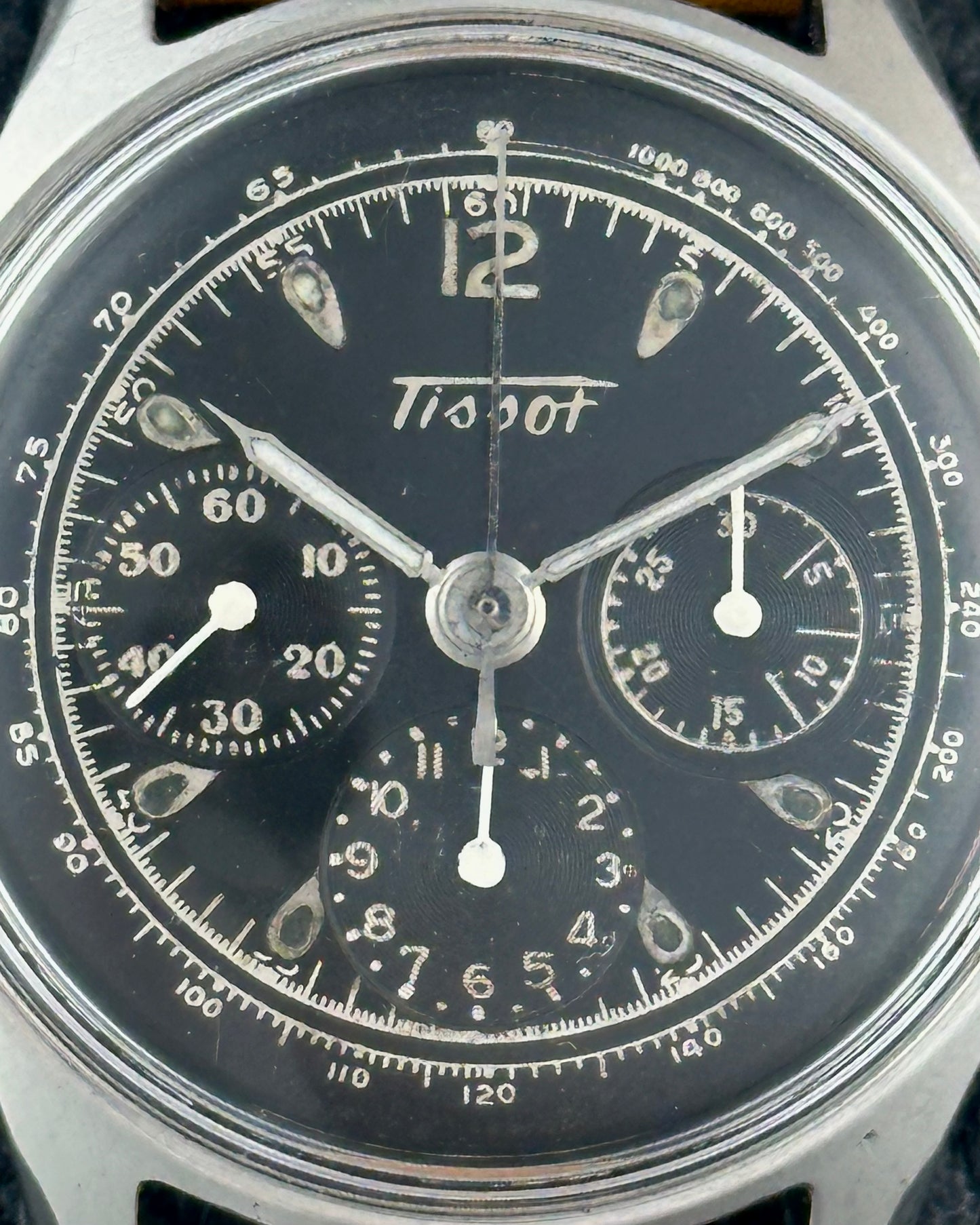 Tissot Black Dial Ref 6216/174 Cal. 321 Chronograph Vintage
