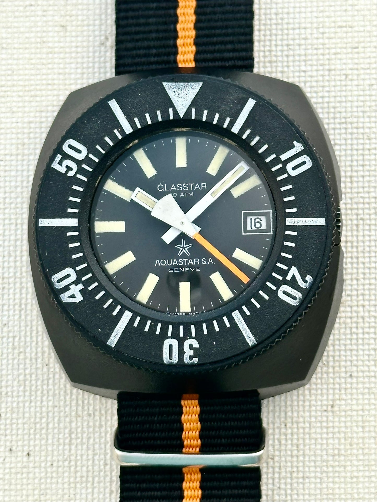Aquastar Glasstar Diver Vintage