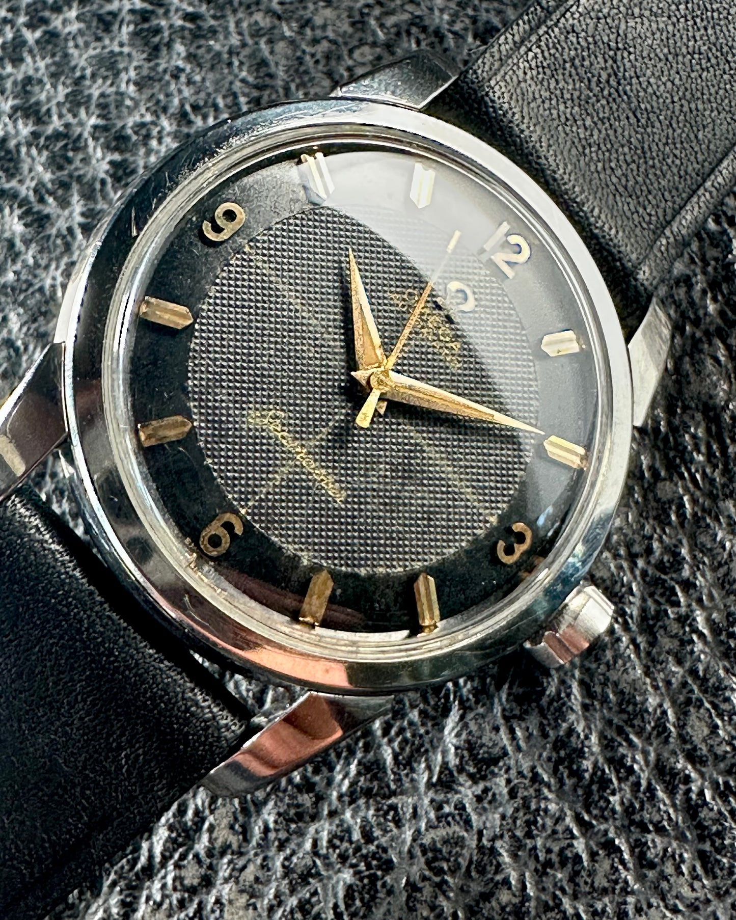 Omega Seamaster Black Sector Waffle Dial 2846 / 2848 Vintage