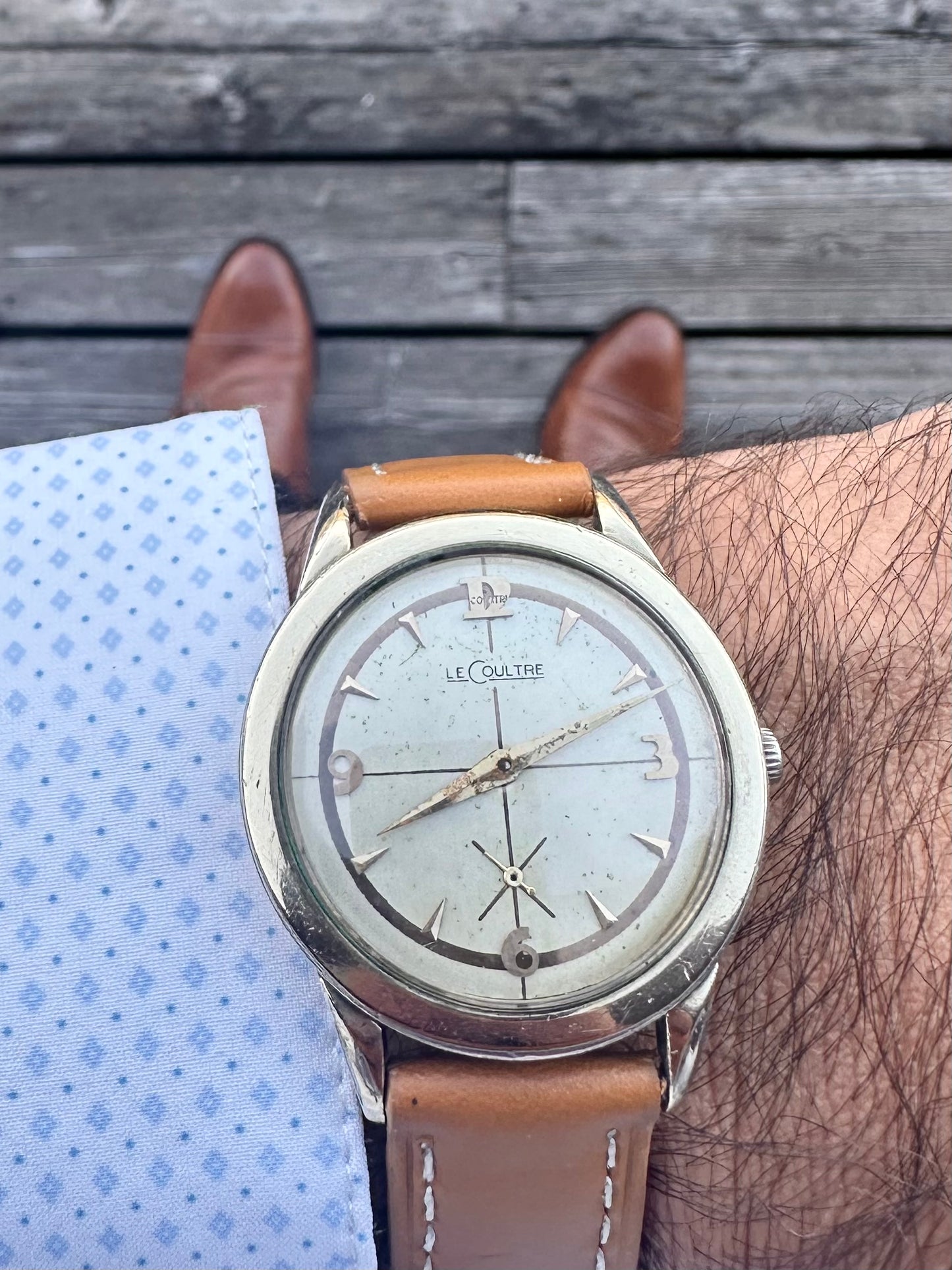 LeCoultre Sector Dial Small Seconds Vintage