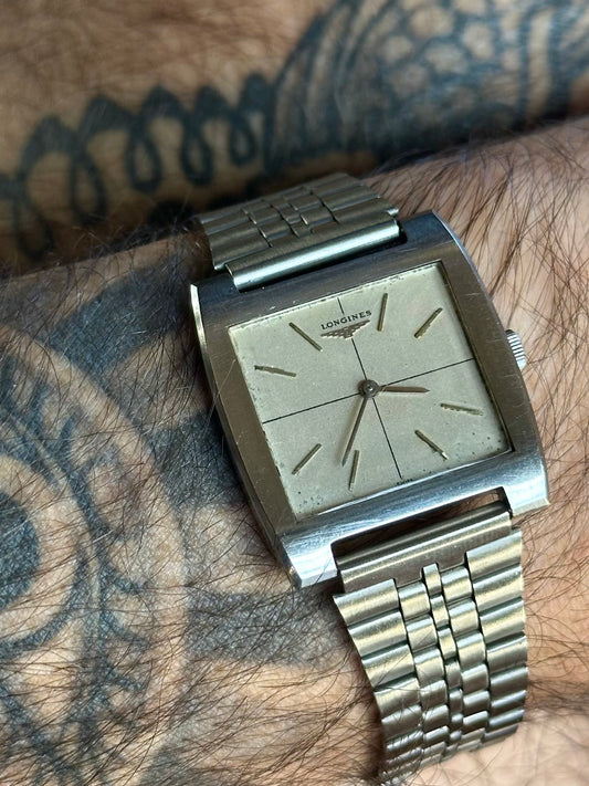 Longines Steel Square Vintage