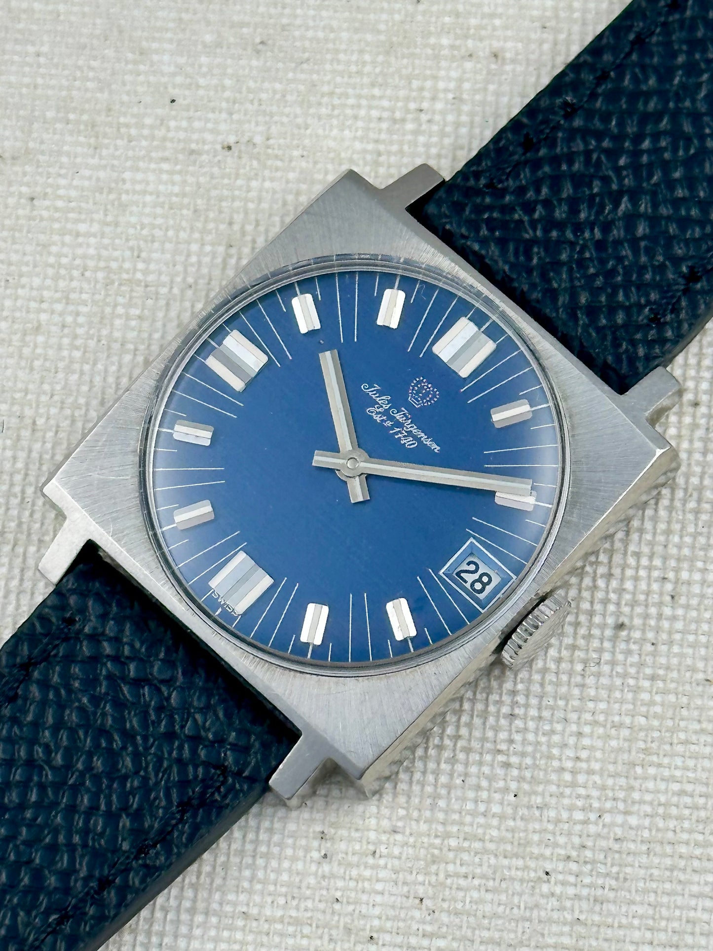 Jules Jurgenson Blue Dial Vintage