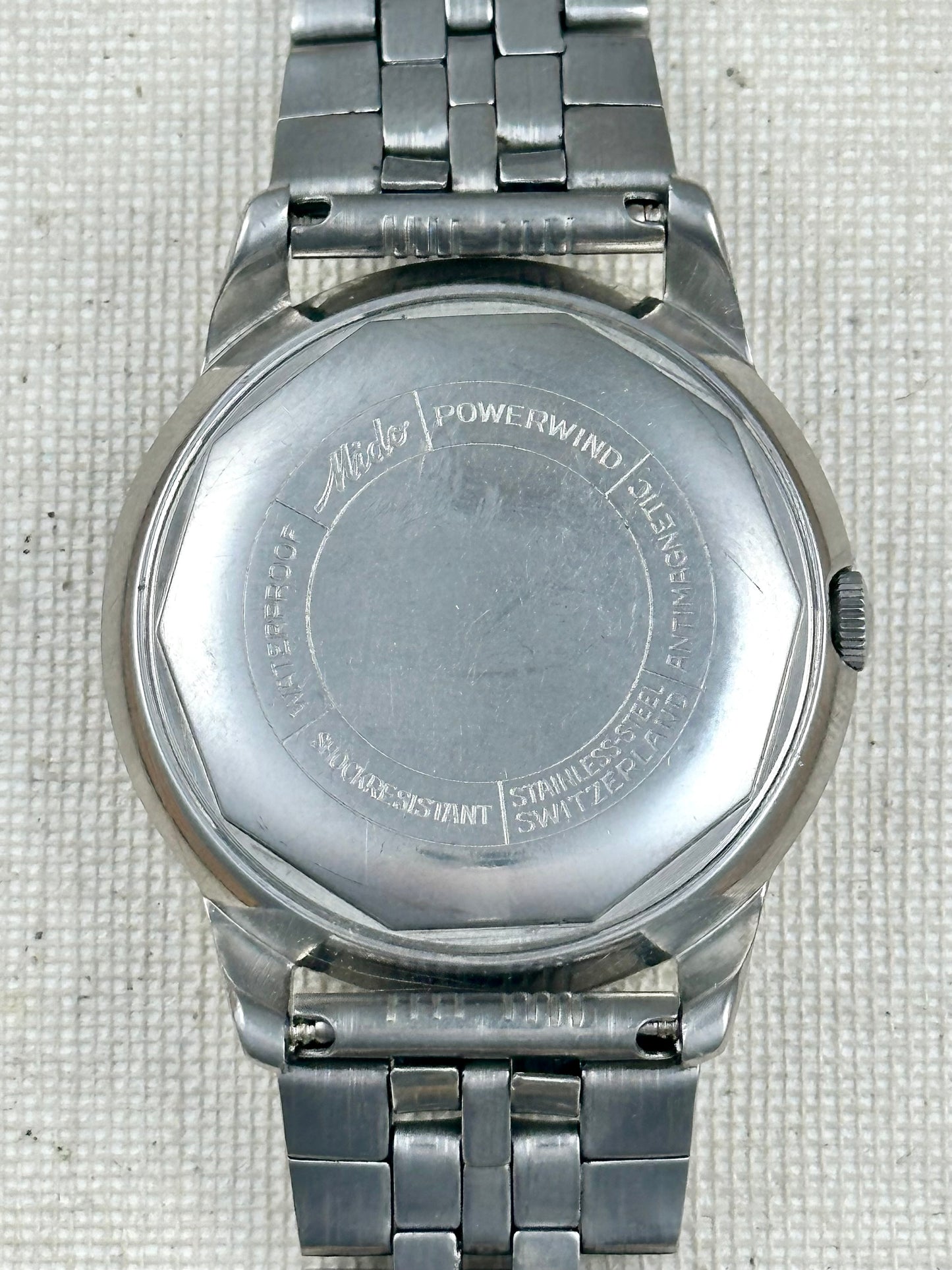 Mido Multifort Powerwind "Borgel Case" Vintage