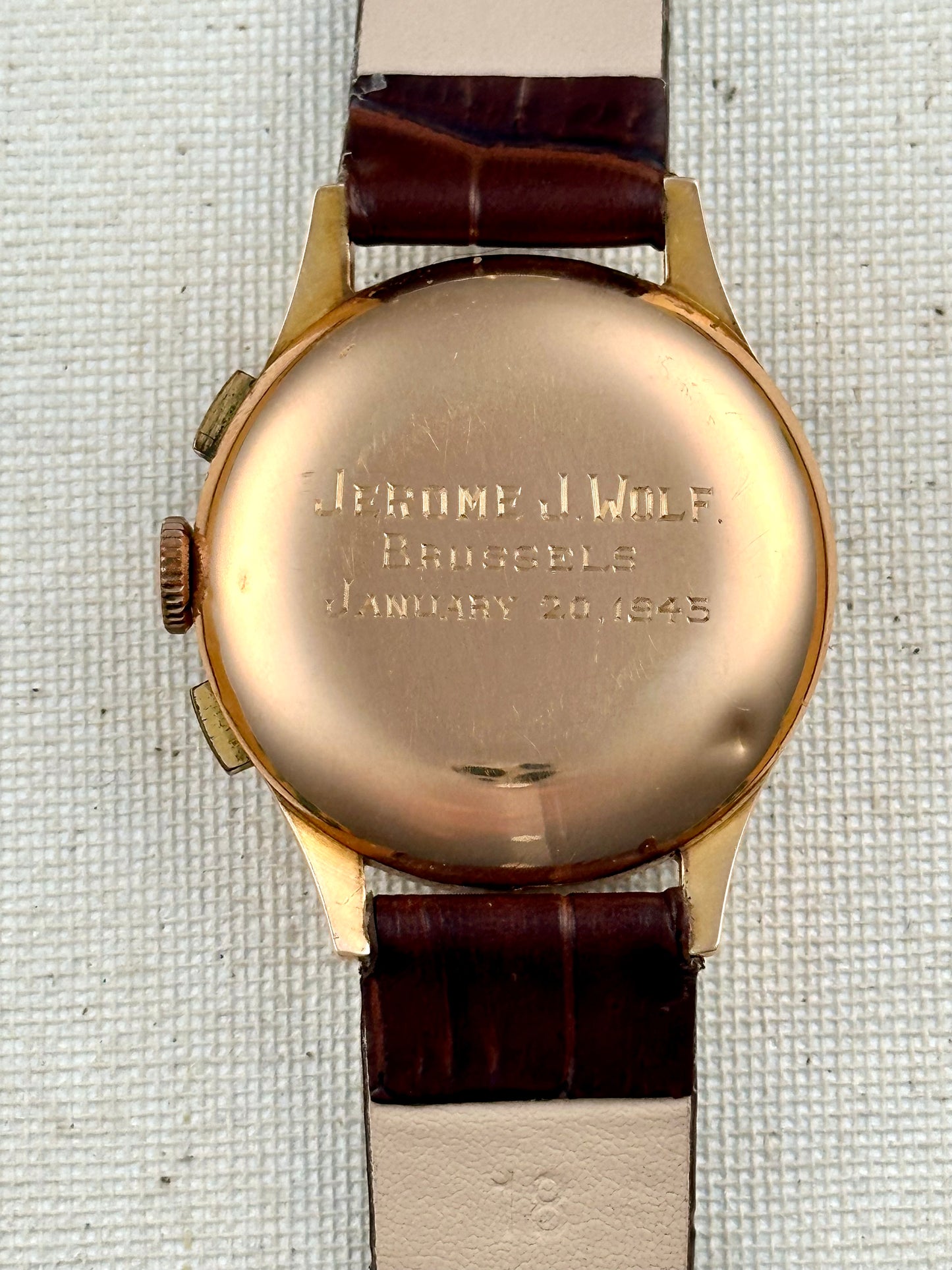 Baume Mercier Chronograph 14k Rose Gold vintage