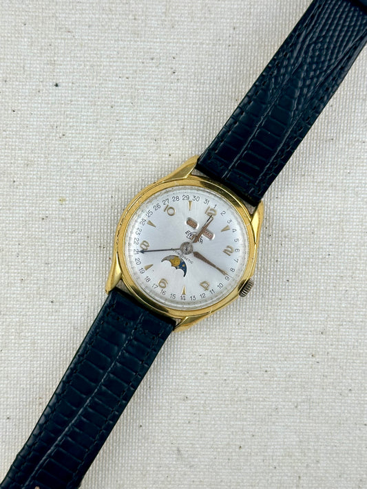 Enicar Triple Date Moonphase Vintage