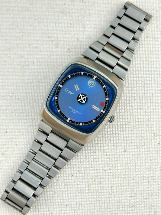 Zodiac Astrographic Blue Dial Steel Vintage