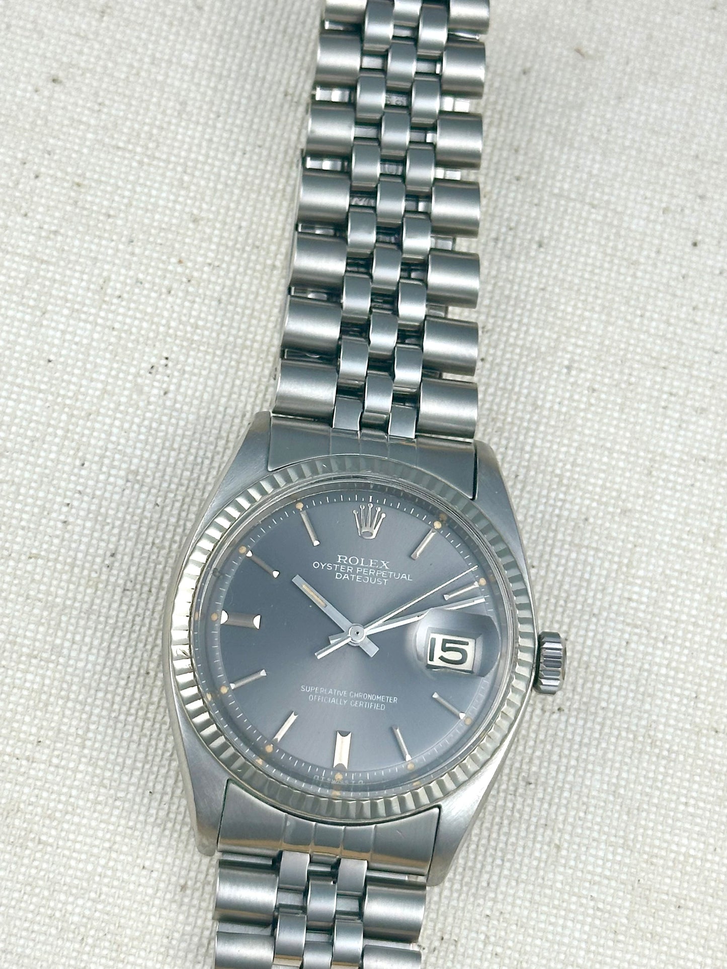 Rolex Datejust Grey Slate Sigma Dial Vintage
