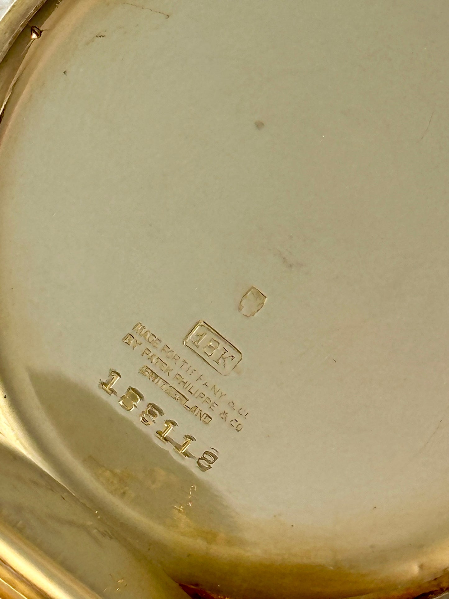 Patek Phillippe for Tiffany 18k Gold Pocket Watch Vintage