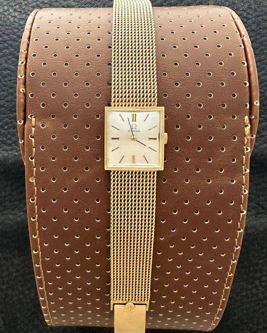 Omega 14k Gold Tank Full Bracelet Vintage