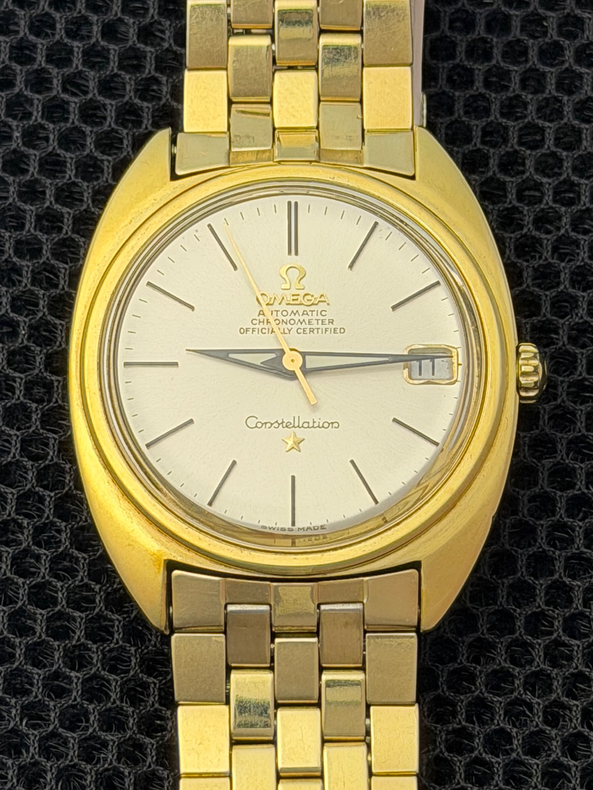 Omega Constellation "C" Brick Bracelet Vintage