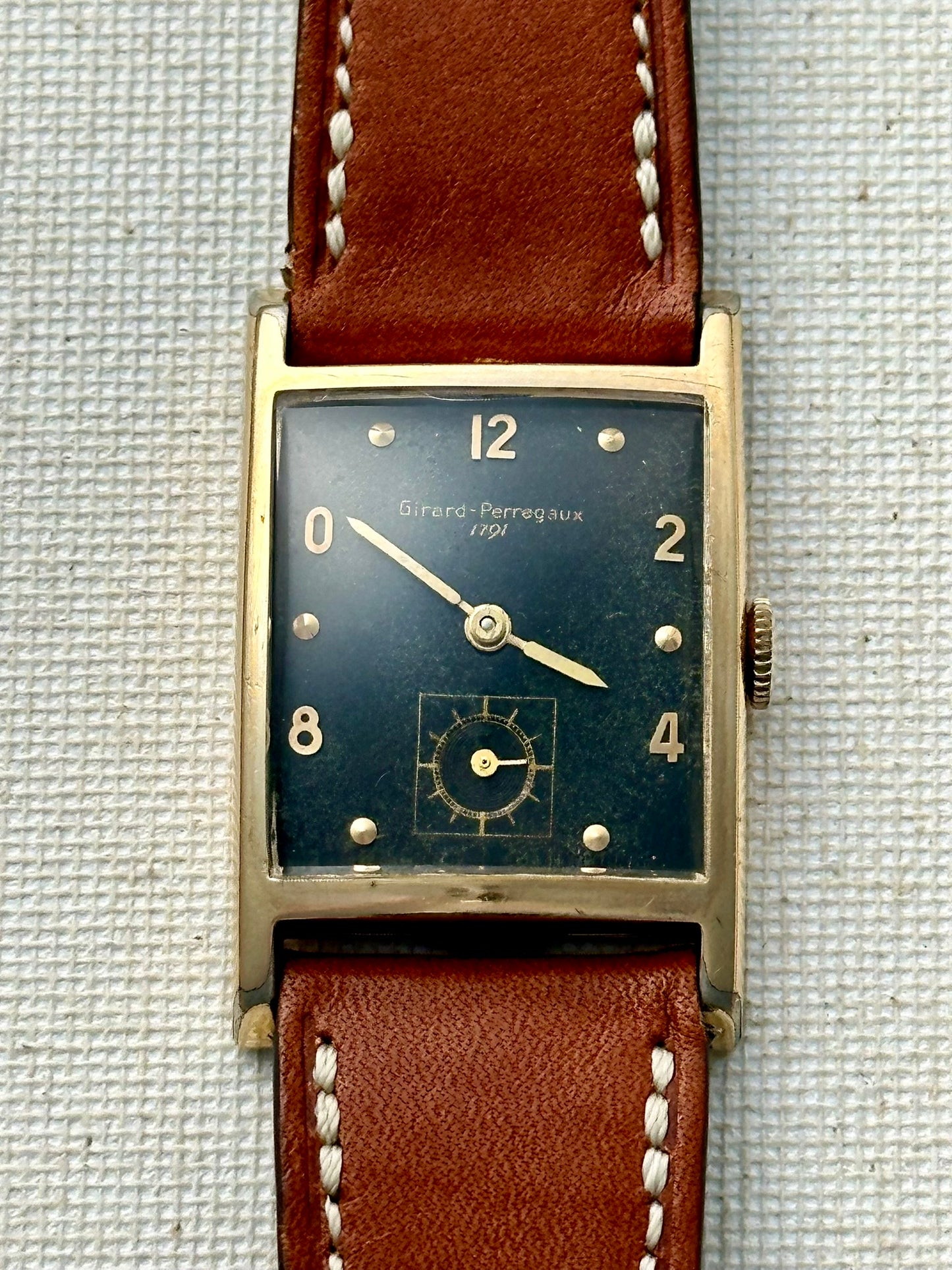 Girard Perregaux Black Dial Tank Vintage