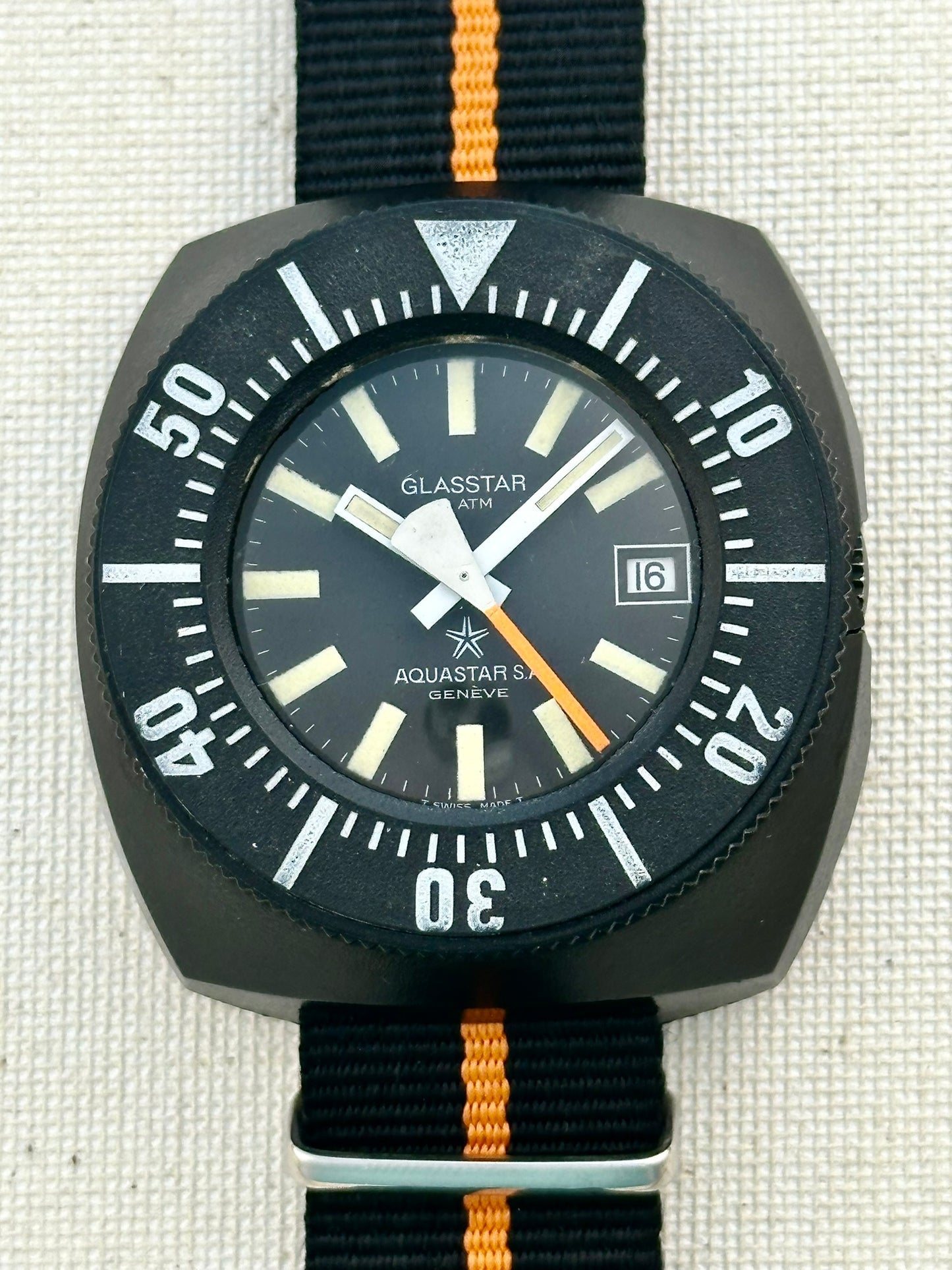 Aquastar Glasstar Diver Vintage