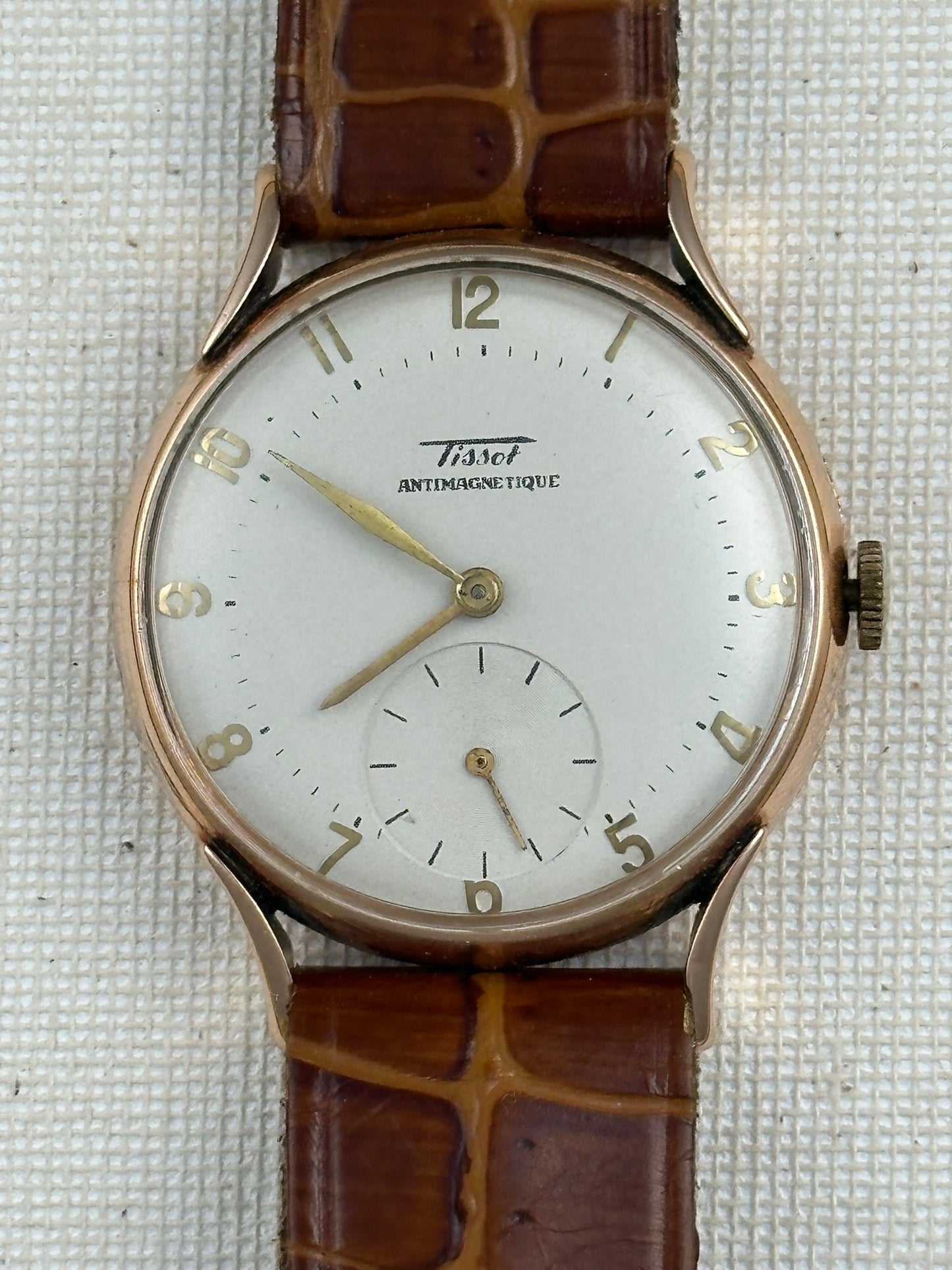 Tissot Pink Gold Antimagnique Vintage