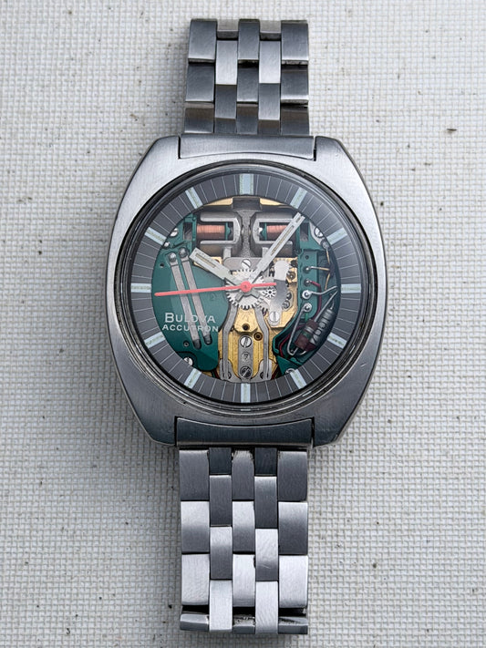 Accutron Spaceview Steel Bracelet Vintage