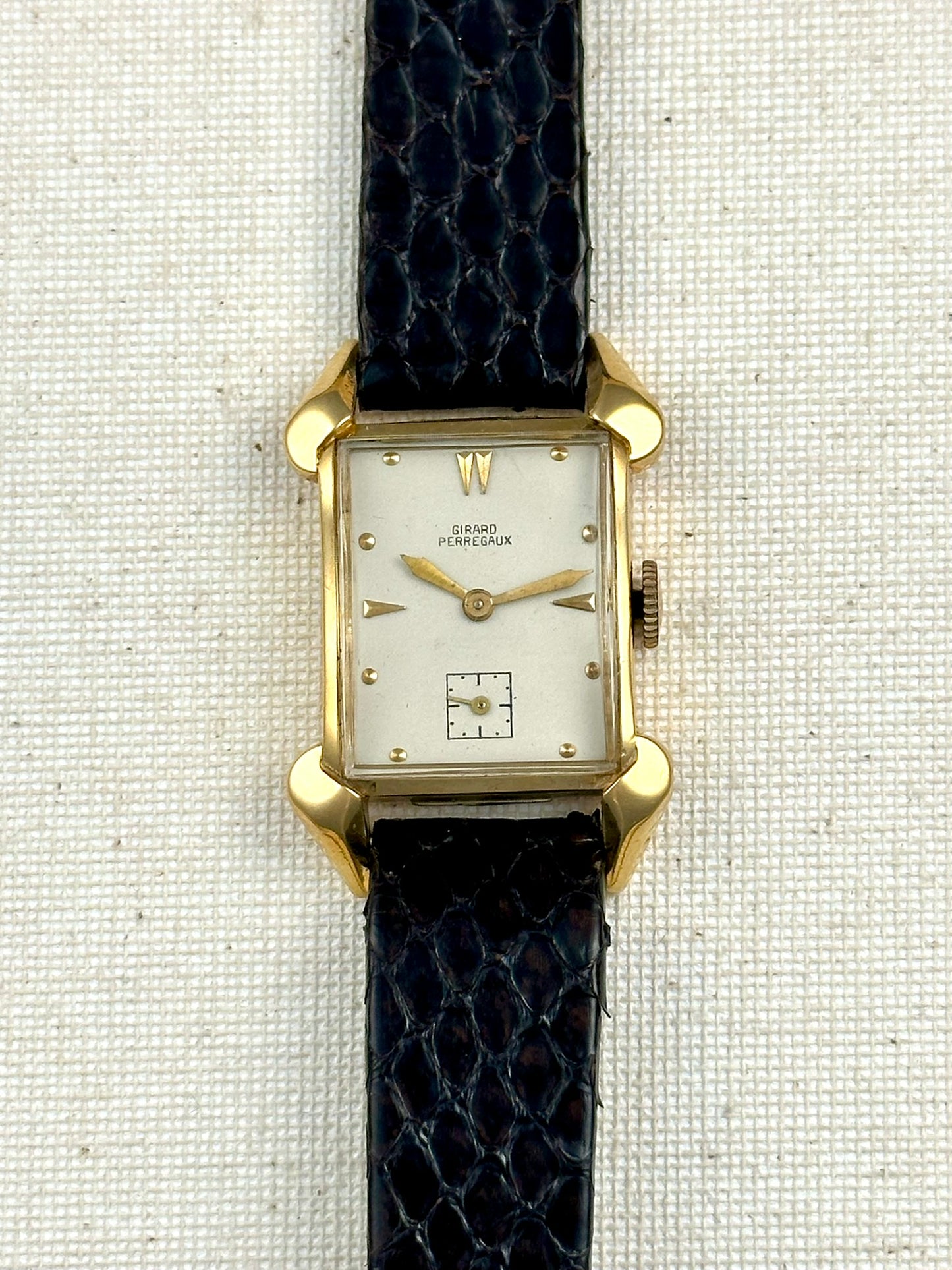Girard Perregaux 14k Gold Vampire Lugs Vintage