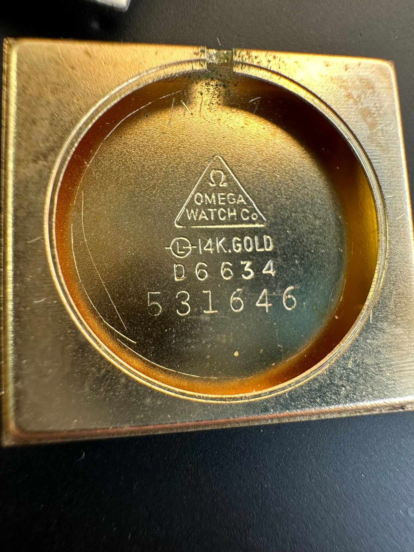 Omega 14k Gold Tank Full Bracelet Vintage