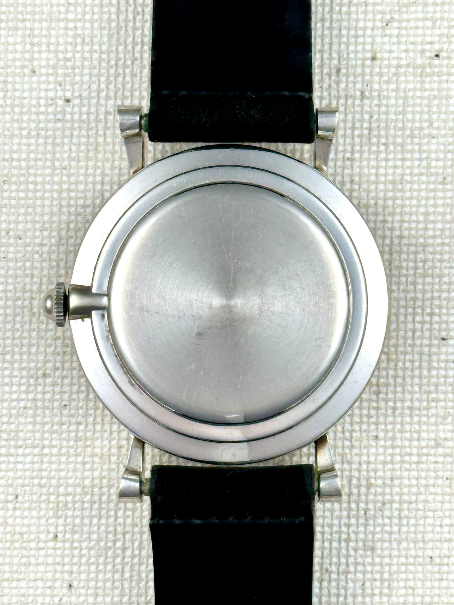 Gruen 14k White Gold Mystery Diamond Dial Vintage