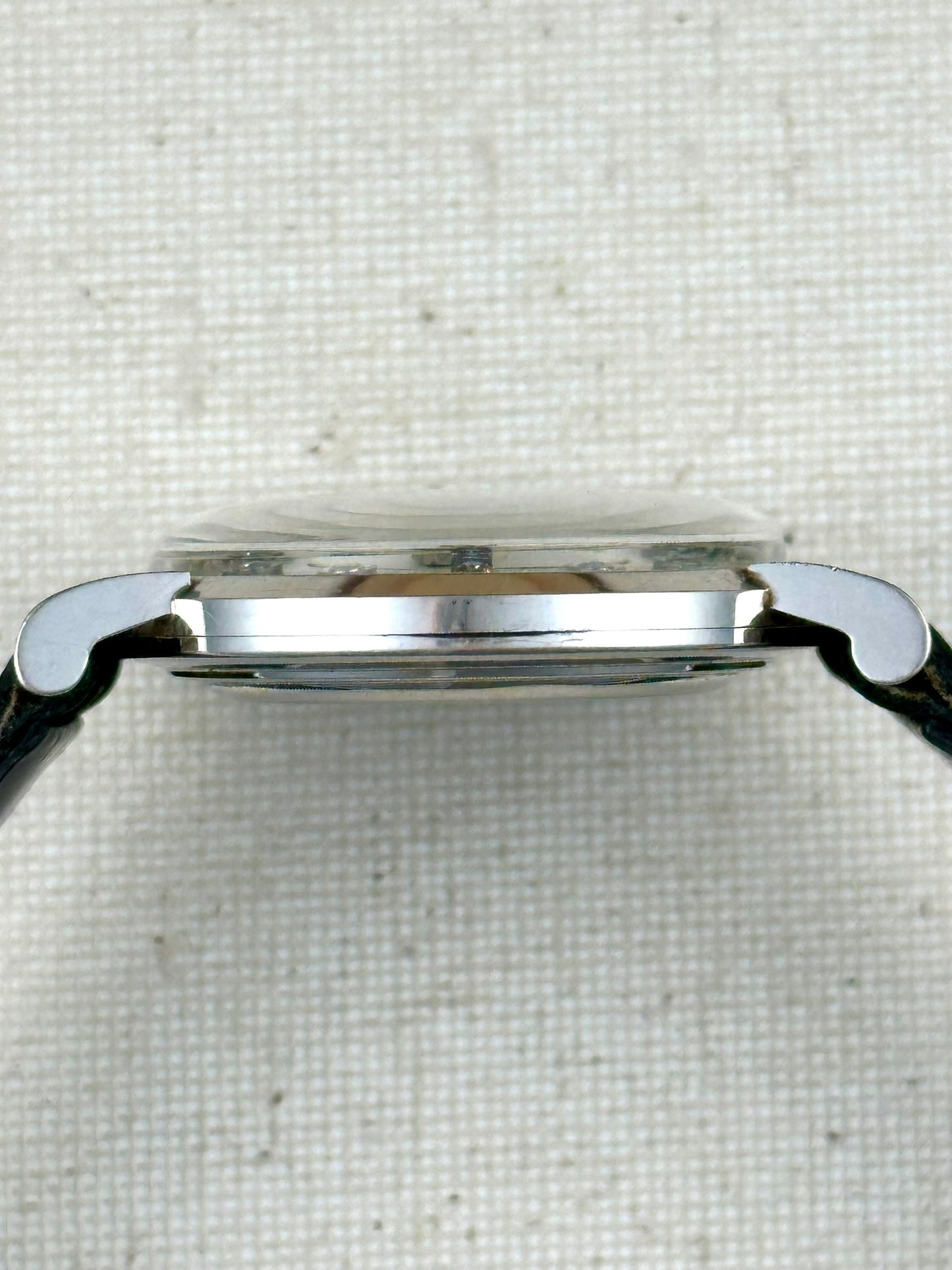 Gruen 14k White Gold Mystery Diamond Dial Vintage