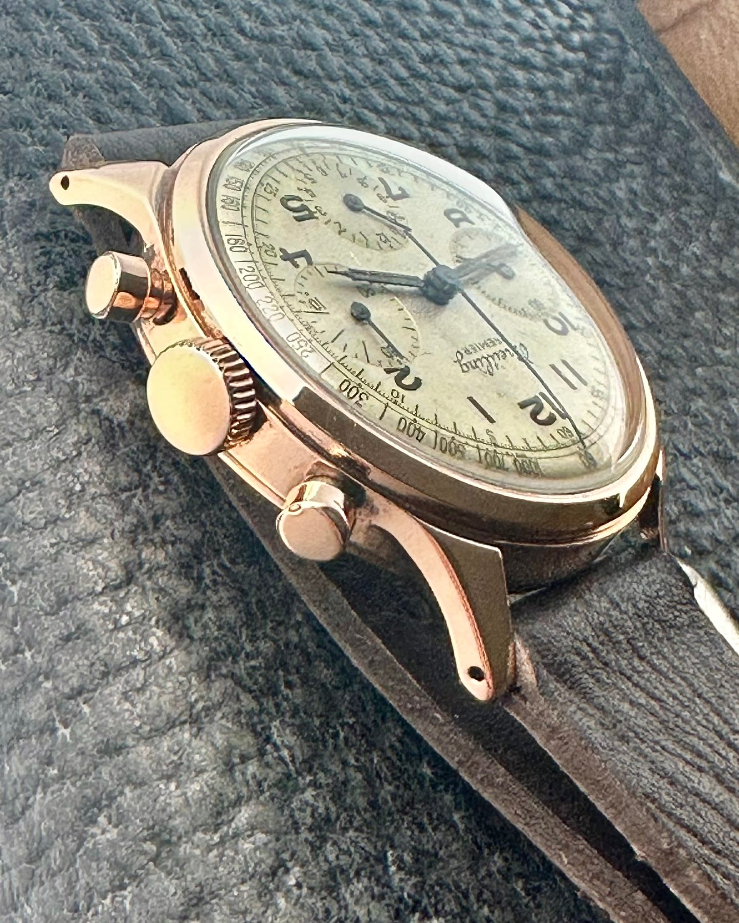 Breitling Premier 18k Rose Gold Ref. 788 Chronograph Vintage