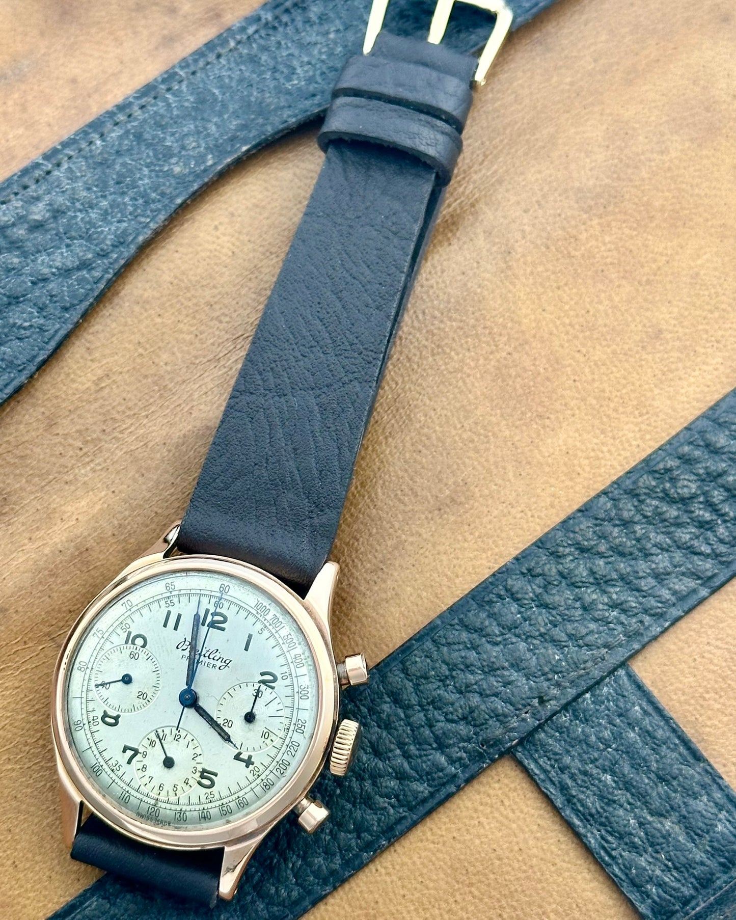 Breitling Premier 18k Rose Gold Ref. 788 Chronograph Vintage