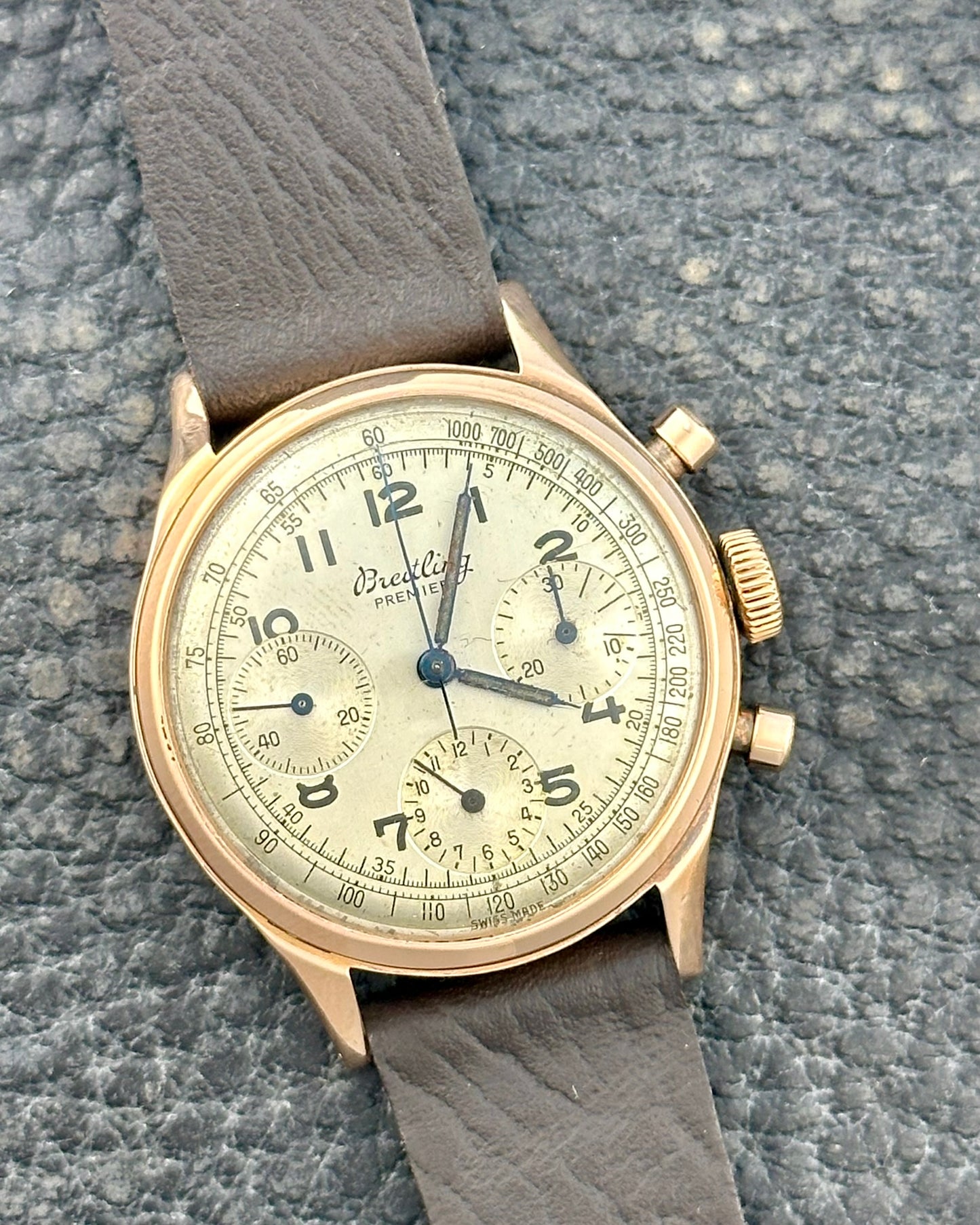 Breitling Premier 18k Rose Gold Ref. 788 Chronograph Vintage