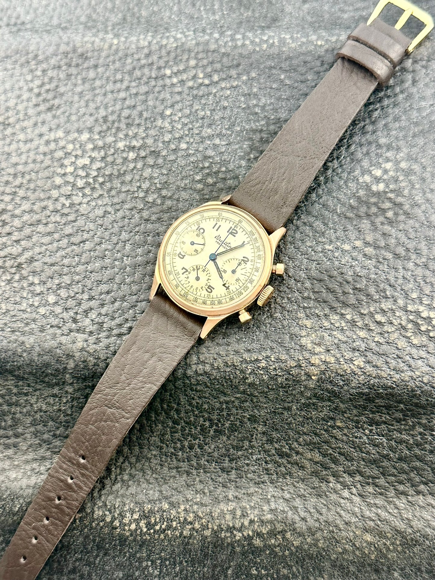 Breitling Premier 18k Rose Gold Ref. 788 Chronograph Vintage