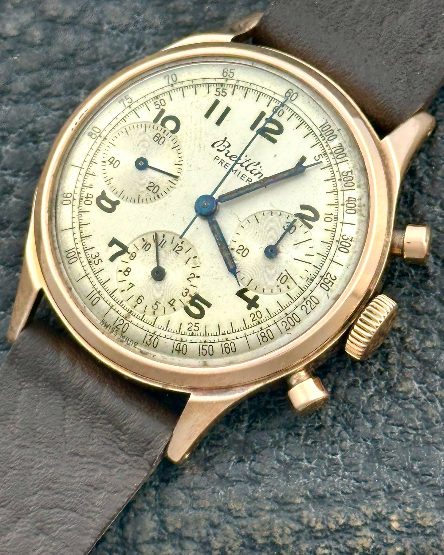Breitling Premier 18k Rose Gold Ref. 788 Chronograph Vintage