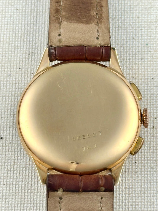 Breitling Premier 18k Rose Gold 787 Black Dial Vintage