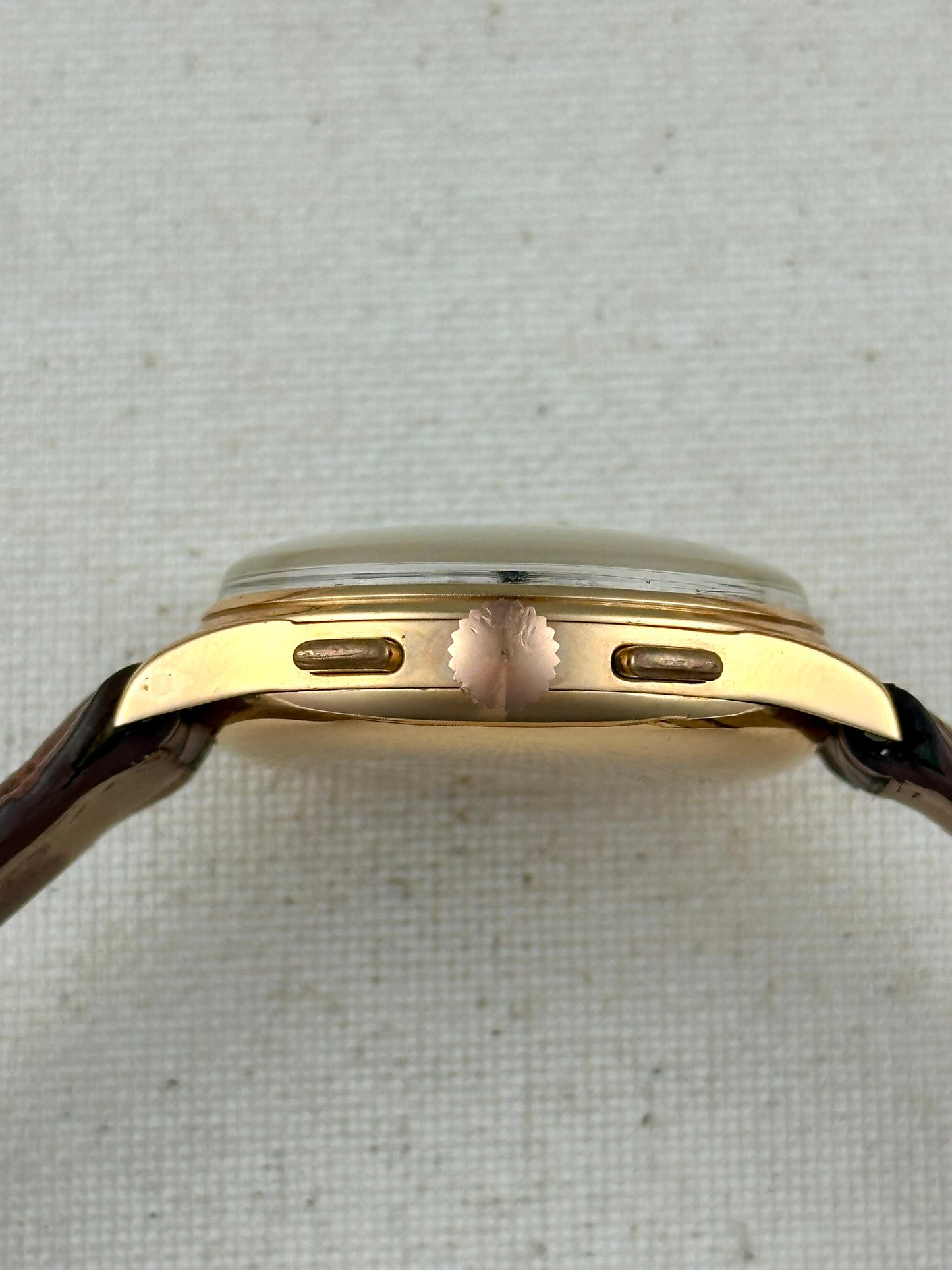 Breitling Premier 18k Rose Gold 787 Black Dial Vintage