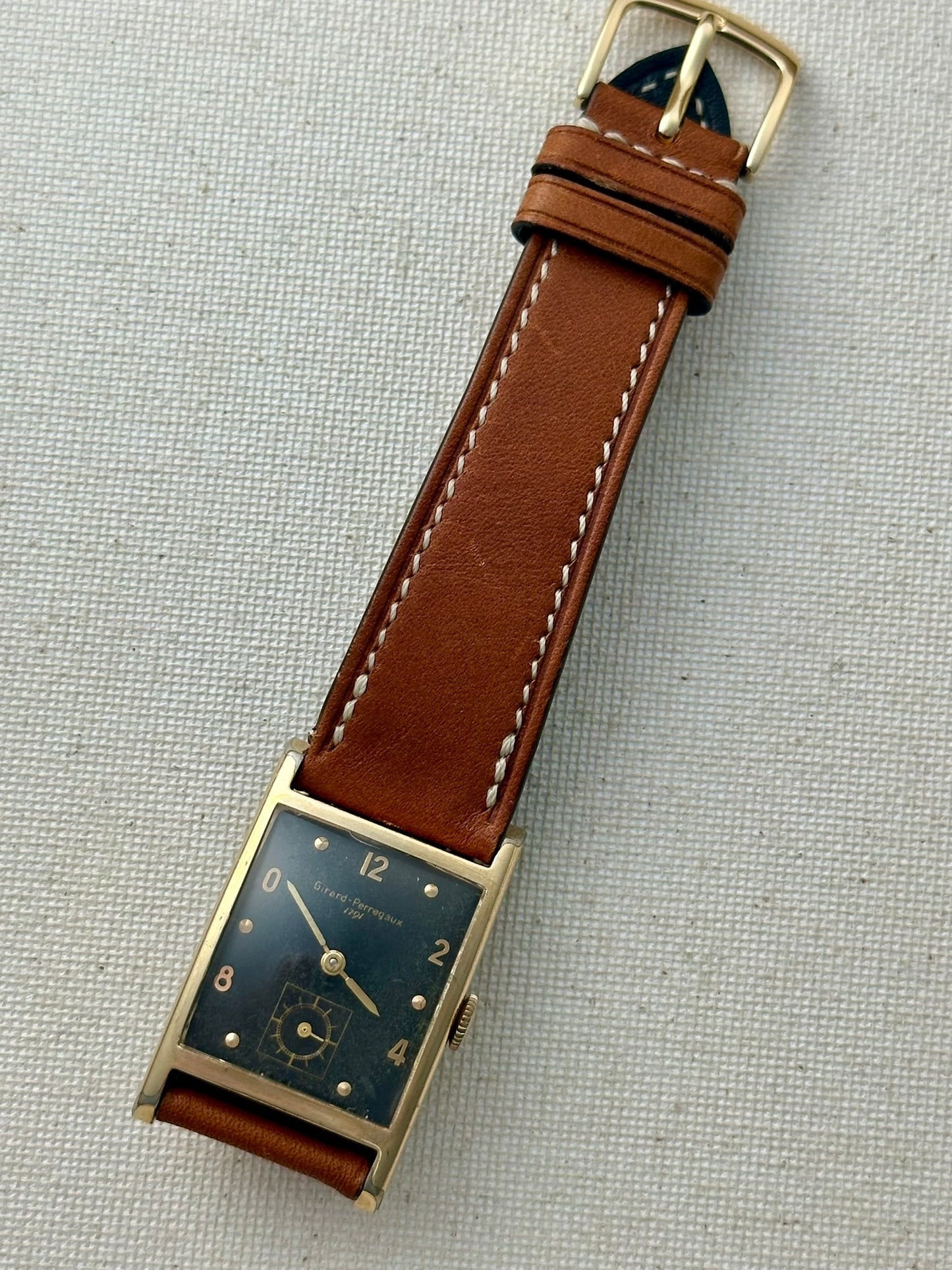 Girard Perregaux Black Dial Tank Vintage